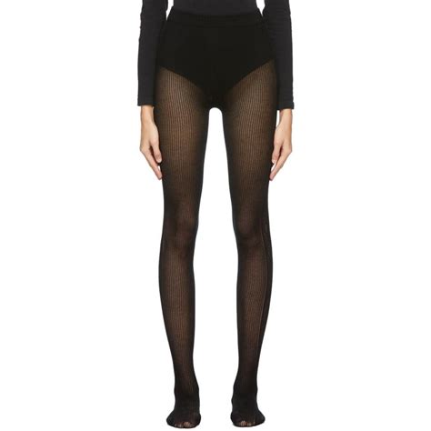 gucci black tights price|Gucci black distressed tights.